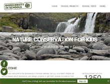 Tablet Screenshot of biodiversityinschools.com